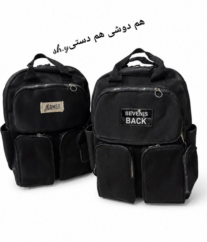 کوله پشتی هندزفری دار شیک و زیبا با بهترین جنس و کیفیت رنگ مشکی