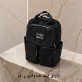 کوله پشتی هندزفری دار شیک و زیبا با بهترین جنس و کیفیت رنگ مشکی