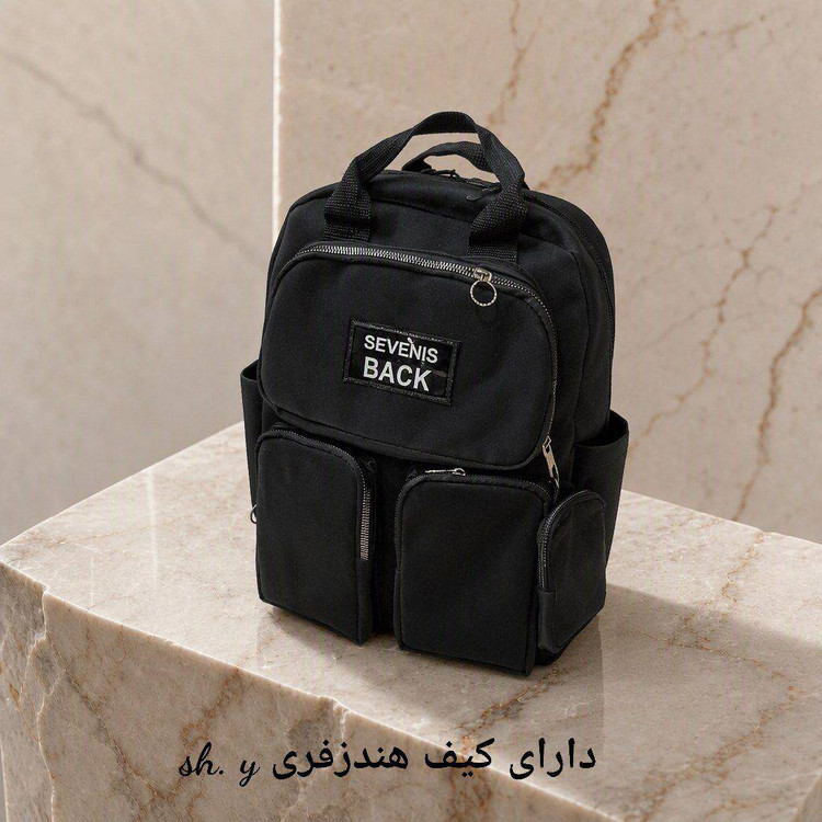 کوله پشتی هندزفری دار شیک و زیبا با بهترین جنس و کیفیت رنگ مشکی