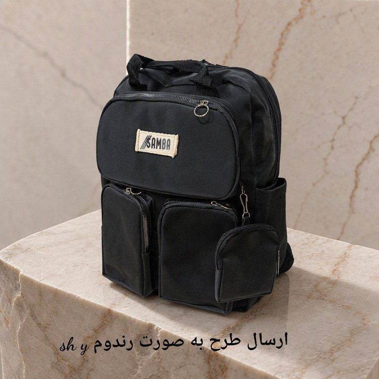 کوله پشتی هندزفری دار شیک و زیبا با بهترین جنس و کیفیت رنگ مشکی