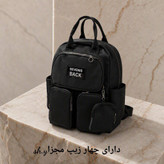 کوله پشتی هندزفری دار شیک و زیبا با بهترین جنس و کیفیت رنگ مشکی